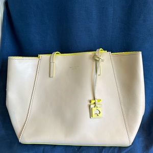 Kate Spade Large Leather Messenger Tote - worn once